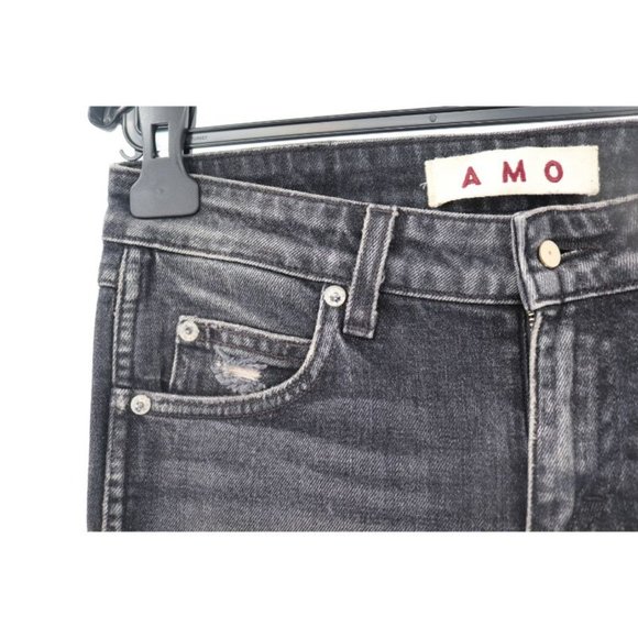 Amo women's 26 distressed twist in vixen wash destroy skinny jeans cotton‎ blend - Picture 4 of 11